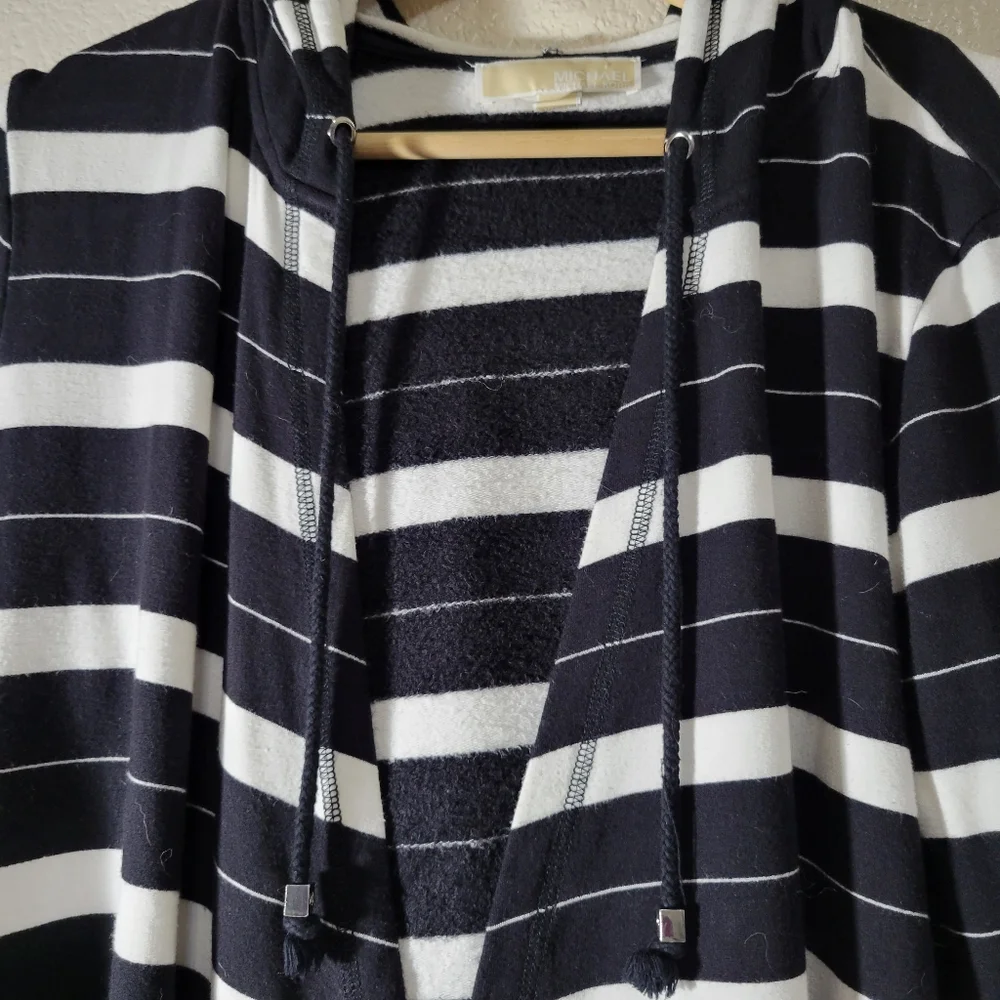 Michael Kors Open front Cardigan With Hoodie